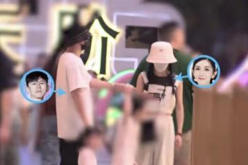 張傑謝娜帶3個女兒遊樂場玩耍，謝娜被質疑懷3胎後，大方穿露腰裝