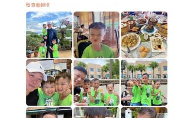 胡杏兒老公獨自帶3娃,兄弟3人像三胞胎,網友:一樣的孩子生三遍