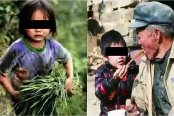 村頭女娃無人問，老頭抱回家卻被兒媳趕出，二十年後兒媳跪下喊爹