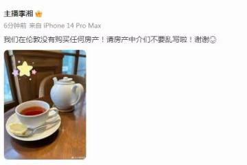 李湘闢謠在英國購買千萬房產：傳言越來越離譜，請不要亂寫啦