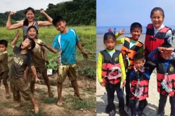 最小孩子才6歲！超人媽媽「一打四環島45天」　放養睡帳篷「玩到衣服都變黑」：媽媽是最棒職業