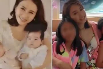 黎姿公開11歲雙胞胎女兒靚照!女兒左右為伴超幸福,打扮普通接地氣,模樣像極了媽