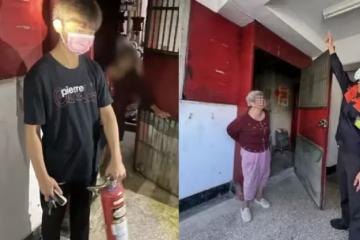 深夜惡火幸遇少年救星！國中生「英勇獨救百名住戶」救火全程曝光「堅持不願受表揚」低調當無名英雄