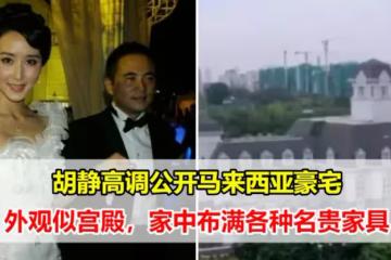 胡靜高調公開馬來西亞豪宅，外觀似宮殿，家中布滿各種名貴家具