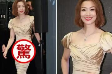 49歲鄭秀文「瘦得沒有肉」，一襲緞面裙卻能凹出「S身材」，闊太氣質根本藏不住