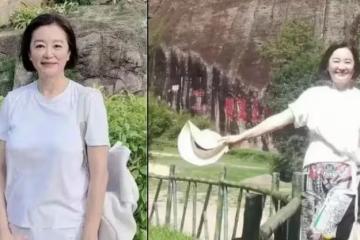 65歲林青霞「素顏旅遊」,打扮樸素低調,旅客求合影來者不拒!