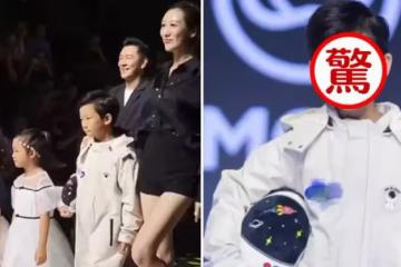陳浩民一家六口齊亮相！兒子氣質驚人「顏值不輸爸」，身穿太空服「星范兒十足」 網喊：等你長大