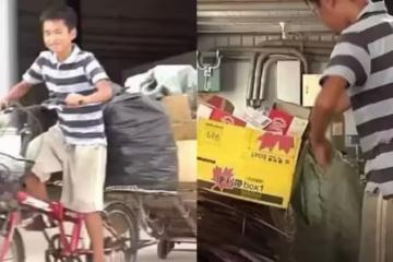 令人敬佩! 爸爸失明、阿嬤罹病, 台中國中生「做回收苦扛家計」 堅持只拿「自己賺的錢」