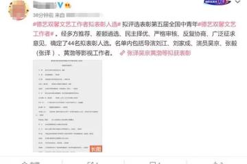 擬表彰44位德藝雙馨文藝工作者！吳京黃渤入選，兩人均背百億票房