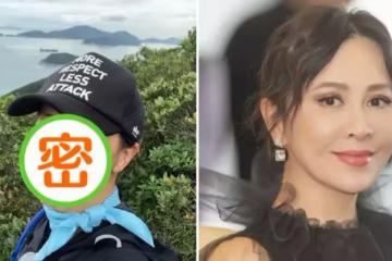 網友偶遇劉嘉玲跑步拍照PO文,素顏遭網評蒼老像大媽,發素顏無修圖登山照回應