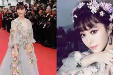 林心如不服老，45歲挑戰仙女裙，結果撞衫范冰冰，網友：一個像女王一個像路人