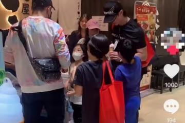 吳尊劉畊宏兩家聚會,11歲NeiNei身高猛長,8歲小泡芙女神范十足