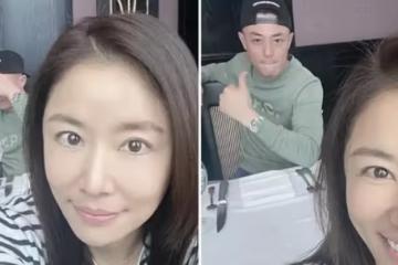 林心如曬與老公六連拍,兩人恩愛互動,霍建華顏值回春少年感十足