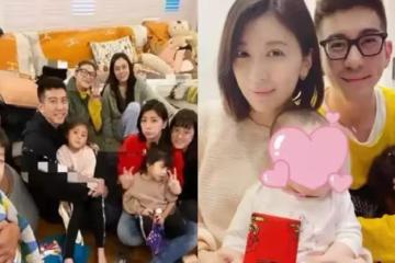 波妞吃醋，賈靜雯抱小寶寶合照，波妞滿臉不開心，趴爸爸懷中「背對鏡頭」，完全不配合「超委屈」 網笑：這麼小就知道爭寵了