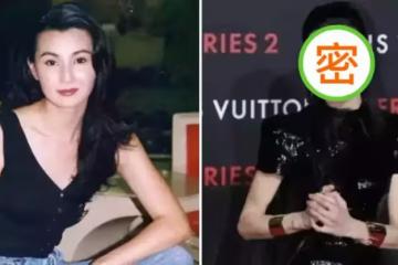 57歲張曼玉新造型亮相，亮面緊身衣配緊腿褲，護膝成了裝飾品，網友：胖一點更好看，很有氣質！