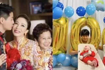 楊怡曬照為二胎慶百日，羅仲謙與兒子溫馨互動，弟弟英文名首曝光：兒女雙全很幸福