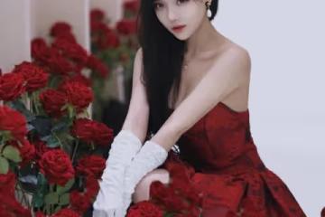 20歲極品尤物少女的時尚穿搭:紅裙映白袖 優雅與自信交織的魅力時尚秀