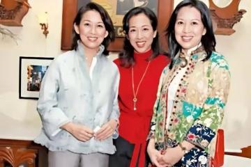 朱玲玲三姐妹同框！姐姐竟比朱玲玲還美，都嫁入豪門堪稱人生贏家
