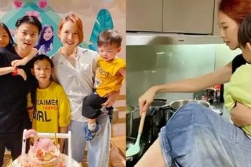 46歲高齡產第三胎，資深女星自爆「10年沒睡過完整覺」半夜4點被吵醒　顧三娃累癱「肩膀痛了4個月」當媽不求回報
