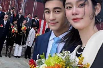 奚夢瑤35歲生日,婆婆送她一艘新船,全家為其舉辦下水禮儀