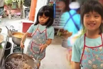 9歲撐起一個家!父母離異不管「國小女孩開炸雞店做老闆」 稚嫩肩膀「扛起養家重擔」惹哭全網