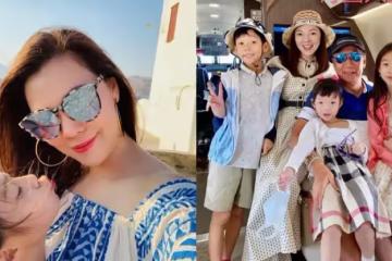 富士康老闆娘一家度假,曾馨瑩「罕素顏」暴露顏值短板,三個娃似郭臺銘翻版:滿滿豪門風
