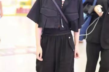 王鷗穿衣真有點「貪」，要酷還要美，高調露出「螞蟻腰」