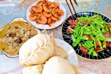 山東一家四口的晚餐，在朋友圈火了，網友：真接地氣，營養又好吃