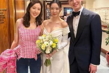 郭嘉文出席婚禮被眾星捧月,站C位彰顯獨有的貴婦氣質
