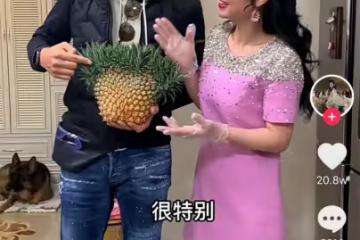 TVB視帝馬德鍾回內地，被千萬網紅請吃飯，對方空運5箱鳳梨做菜