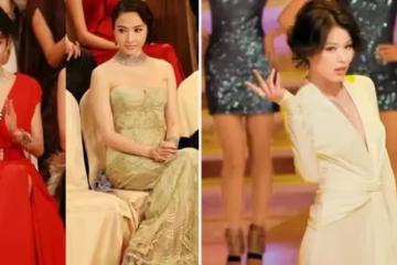 以前的TVB紅毯,女明星是真會穿啊,徐子珊玲瓏有致「永遠的神」
