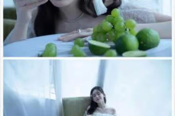 「濃顏美女」古力娜扎演繹清純風，身穿網紗裙，看起來乾淨又清爽