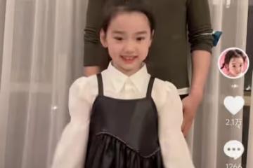 高雲翔與女兒同框跳舞，老父親慢半拍超可愛，父女倆長得一模一樣