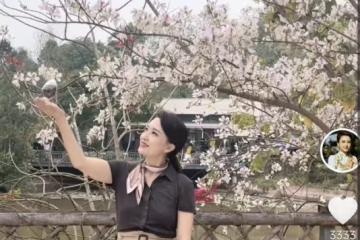 43歲央視女主持曬旅行視頻，田間幹活超賣力，穿拉祜族衣服顯柔美