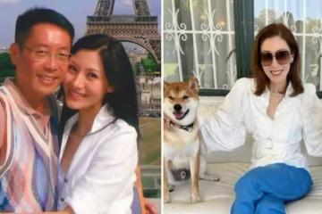 51歲李嘉欣與狗狗合照，瘦成紙片人盤腿似「麻花」，年過半百「笑容似少女」像吃了防腐劑