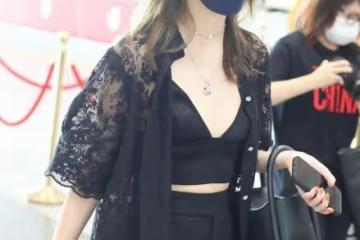 弦子婚後成熟了不少,內衣直接搭配蕾絲外套,把「居家風」穿出門