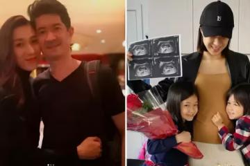 38歲鐘嘉欣生日官宣三胎!帶一雙兒女曬B超照,大13歲老公未露面