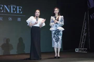 翁虹T台上膽子真大,黑內搭配「散熱」薄紗,好身材隱約看得見