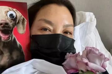身形暴瘦一大圈!59歲亞洲巨星「確診新冠」曝病床照 她感慨喊:「我有多想和你們在一起」