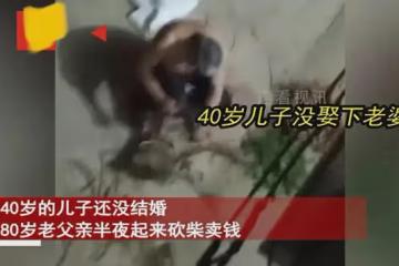 男子40歲沒結婚，80歲父親半夜砍柴掙錢，網友：結婚不是唯一選擇