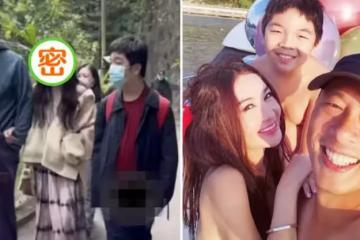 56歲溫碧霞陪丈夫兒子爬山被偶遇，妝容濃豔，造型比拍戲還誇張，網友：像丐幫幫主