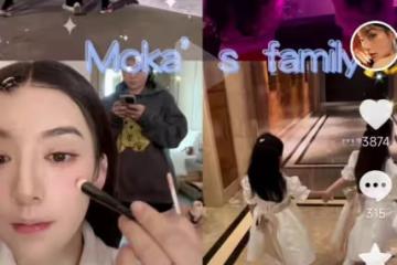 方媛曬一家四口,郭富城抱著小女兒不撒手,大寶玩吊槓臂力超強