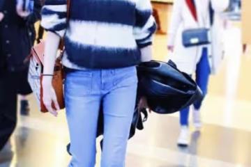 江疏影帶火了「喇叭褲」，不僅優雅有女人味，不修圖都擁有大長腿