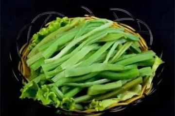 火鍋店的貢菜,長得像萵筍曬乾像豆角,它究竟是什麼菜?