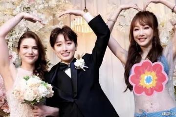 比大S還誇張!知名女星穿透視裝參加女兒婚禮,一連換三套搶風頭