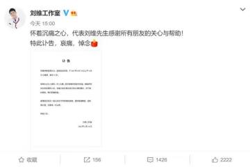 劉維媽媽患癌去世!兒子退圈照顧仍未挽回,本尊發文:我們盡力了