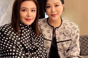 61歲關之琳露面狀態好，到探望閨蜜向太，一起品嘗奢華美食