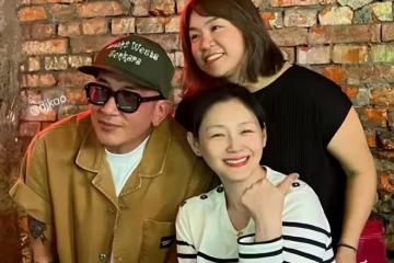 大S和老公牽手坐車，慶功宴都是葷菜，大S什麼時候開始吃葷了？