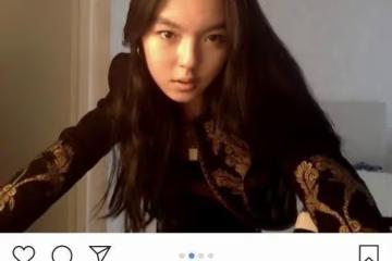 李詠17歲女兒真火辣!化貓眼妝不夠,還穿小號背心做內搭,夠惹眼