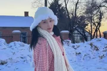 張馨予的雪中麗影:美麗與氣質的完美交融